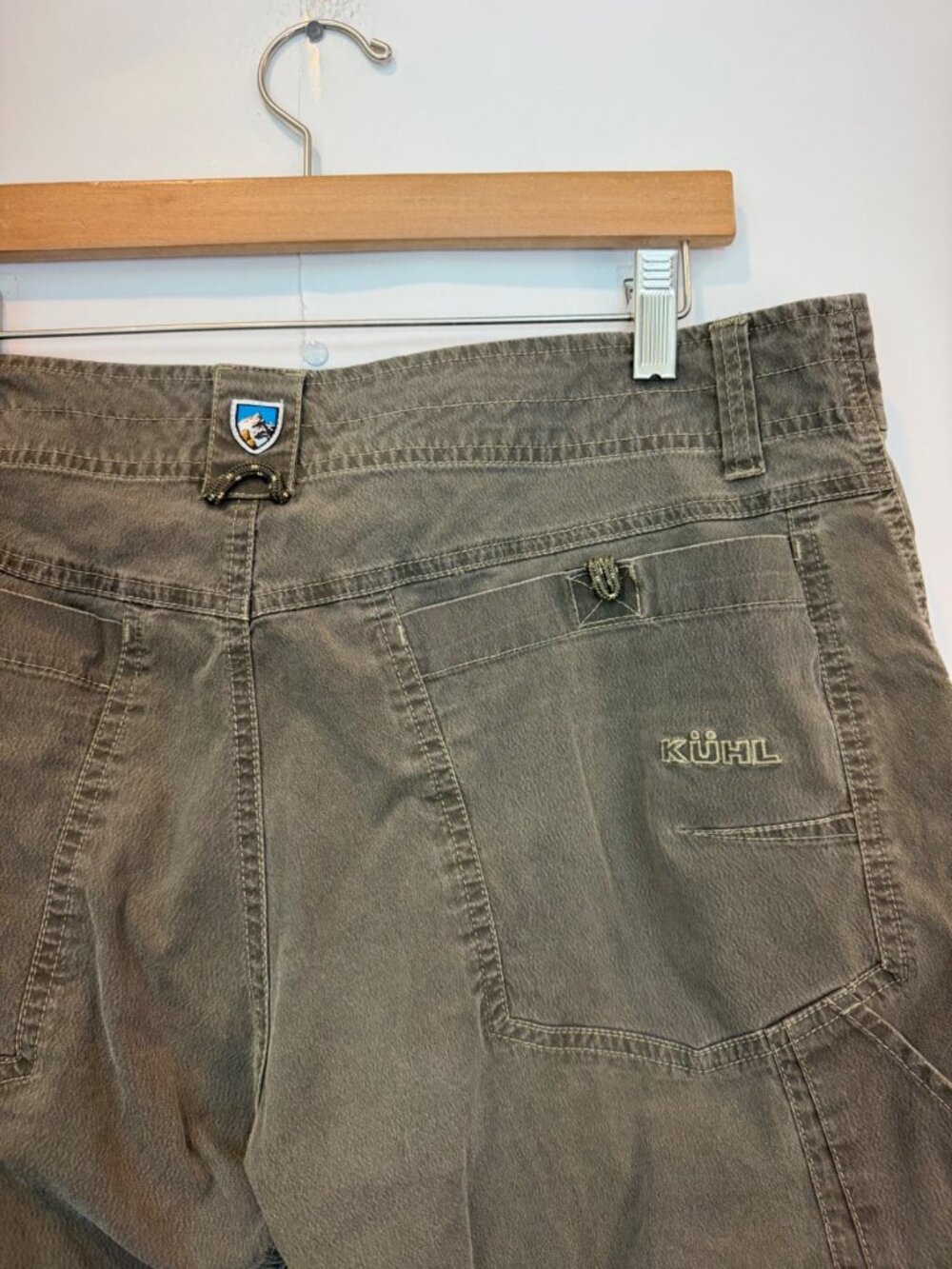 KUHL Men's Ramblr Shorts Size 36 Vintage Patina Dye Khaki Brown 10" Inseam - Picture 4 of 8